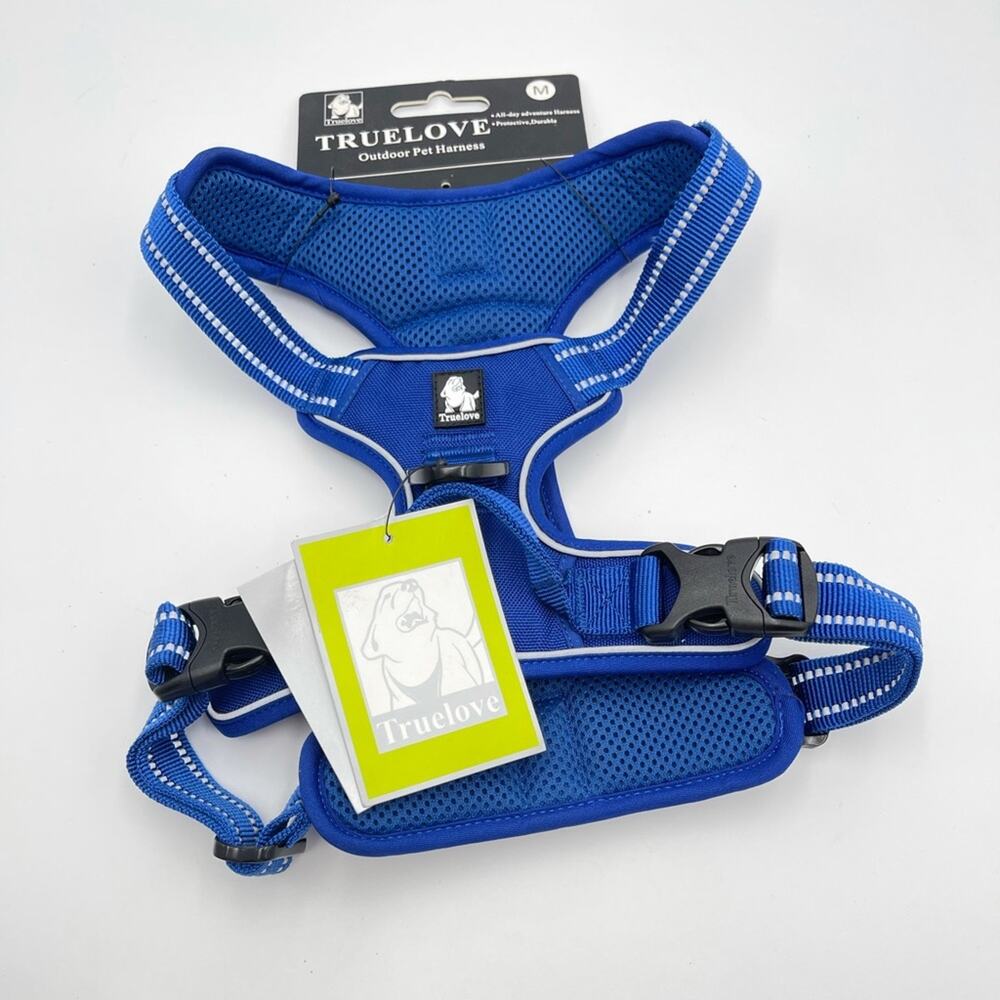 TRUELOVE Dog harness NEW royal blue size MEDIUM - Picture 8 of 8